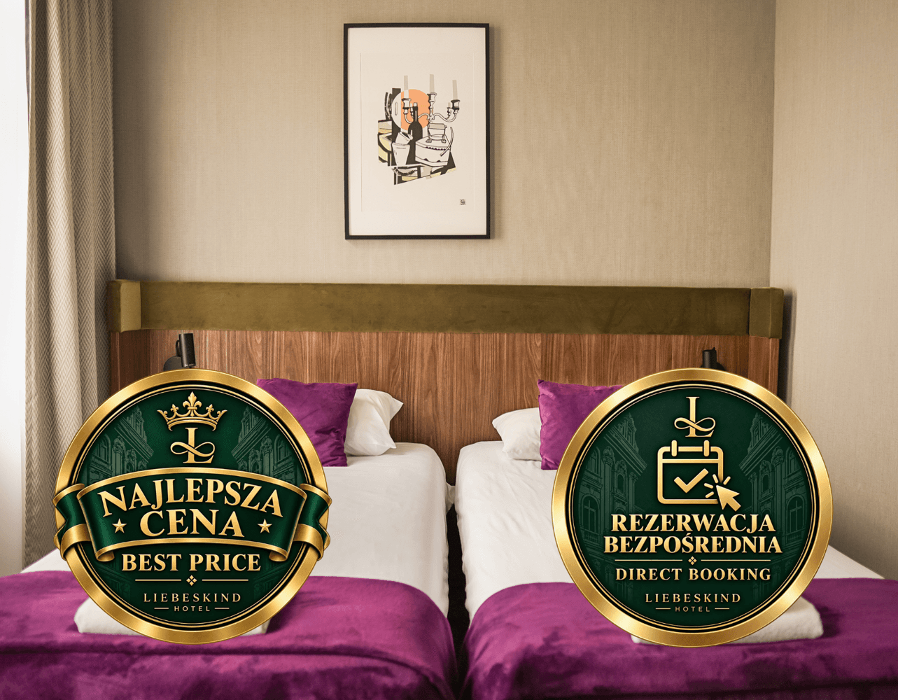 Pokój Dwuosobowy TWIN Standard z dwoma łóżkami